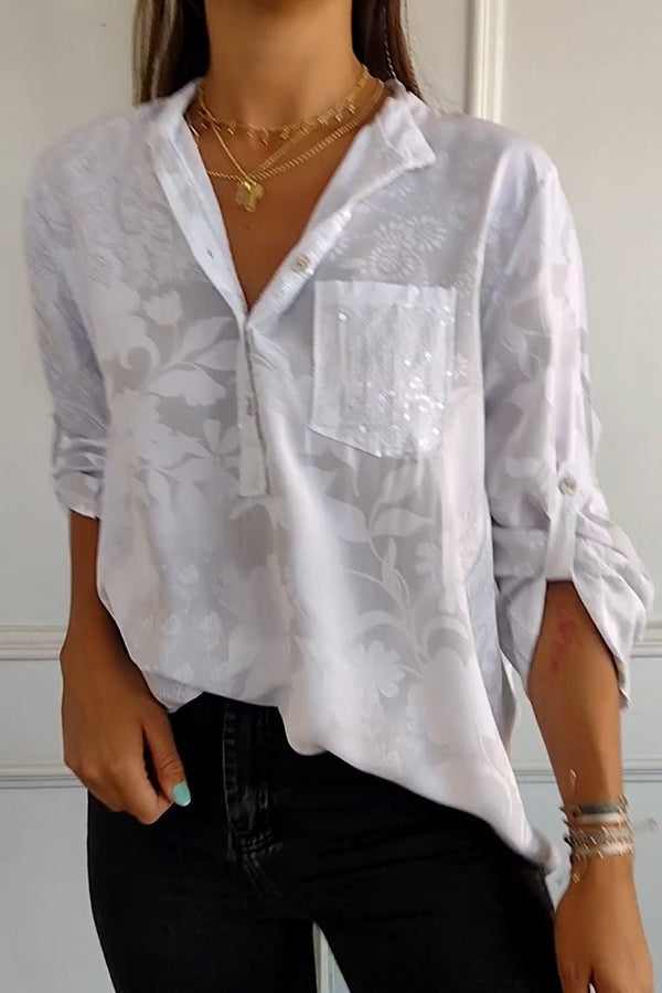 Nadine - Women's Medium Sequin Top - photo 4