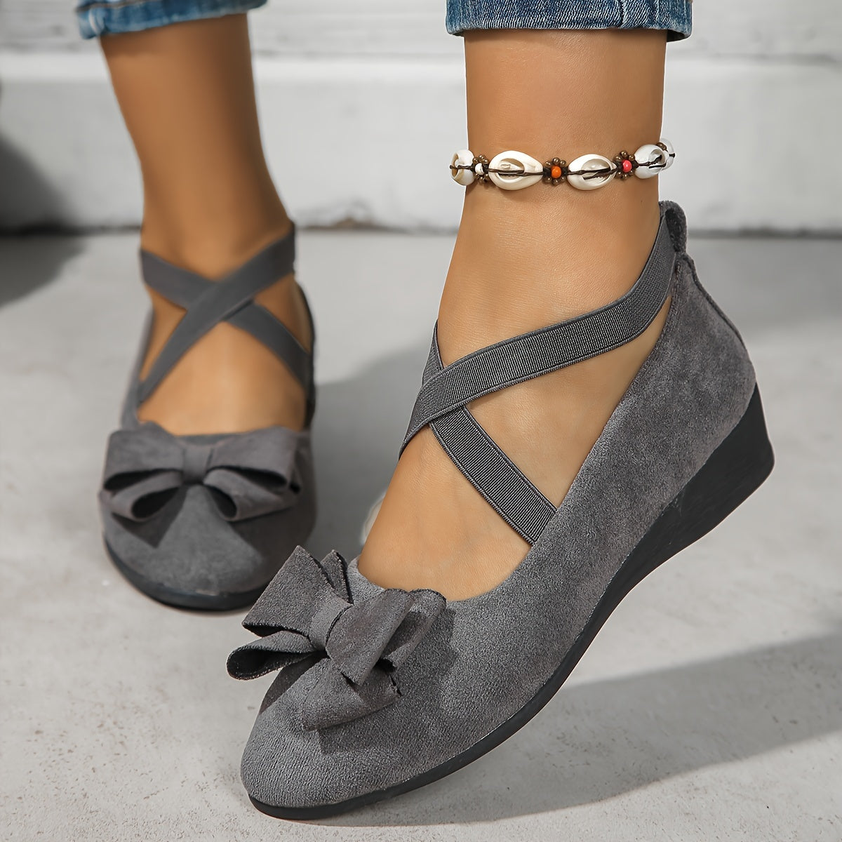 Perrine - Women's Suede Ballet Shoes - photo 4