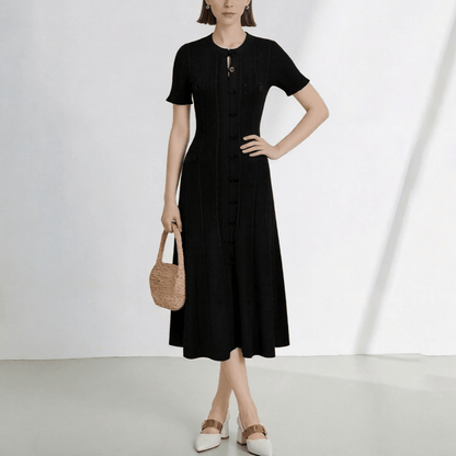 Rafaela - Women's Knit V-Neck Dress - photo 2