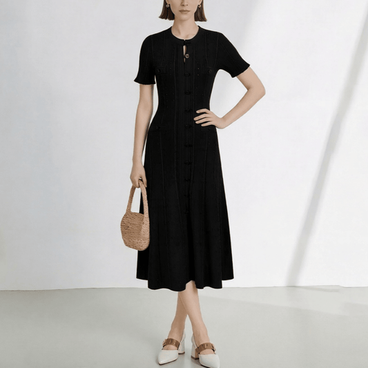 Rafaela - Women's Knit V-Neck Dress - photo 2