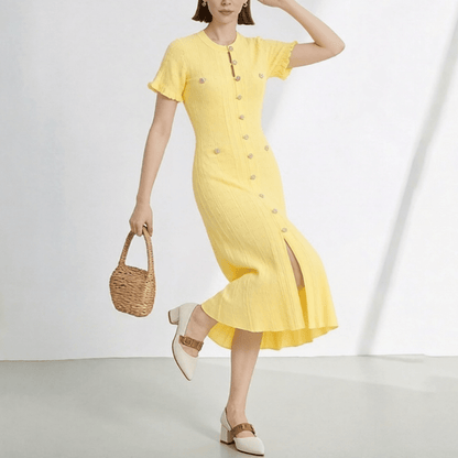 Rafaela - Women's Knit V-Neck Dress - photo 4