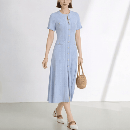 Rafaela - Women's Knit V-Neck Dress - photo 5