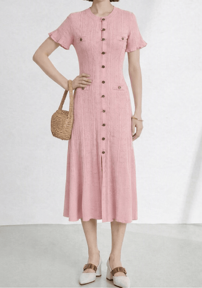 Rafaela - Women's Knit V-Neck Dress - photo 6