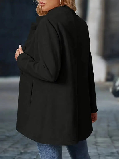 Alma - Women's Stand-Collar Button-Front Jacket - photo 7