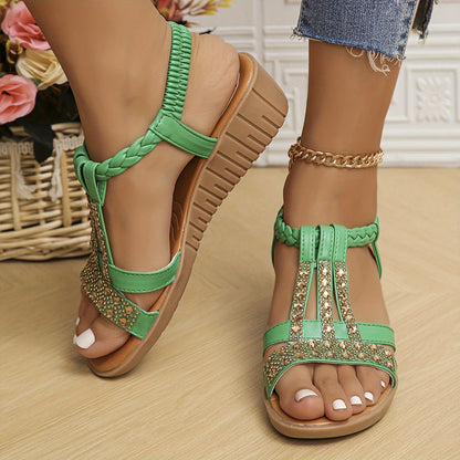 Kirsten - Women's Ankle Strap T-Strap Sandal - photo 12