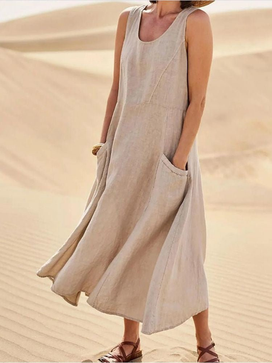 Bridget - Women's Relaxed Midi Dress - photo 1
