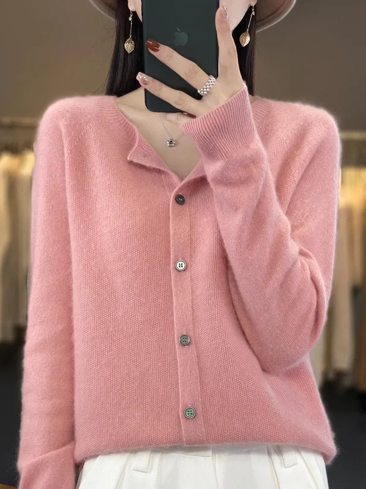 Nadine - Women's Round Fine Gauge Cardigan - photo 13