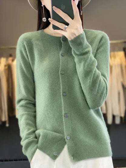 Nadine - Women's Round Fine Gauge Cardigan - photo 15