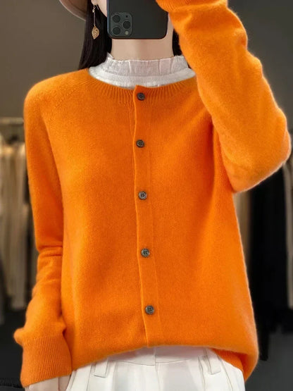 Nadine - Women's Round Fine Gauge Cardigan - photo 4