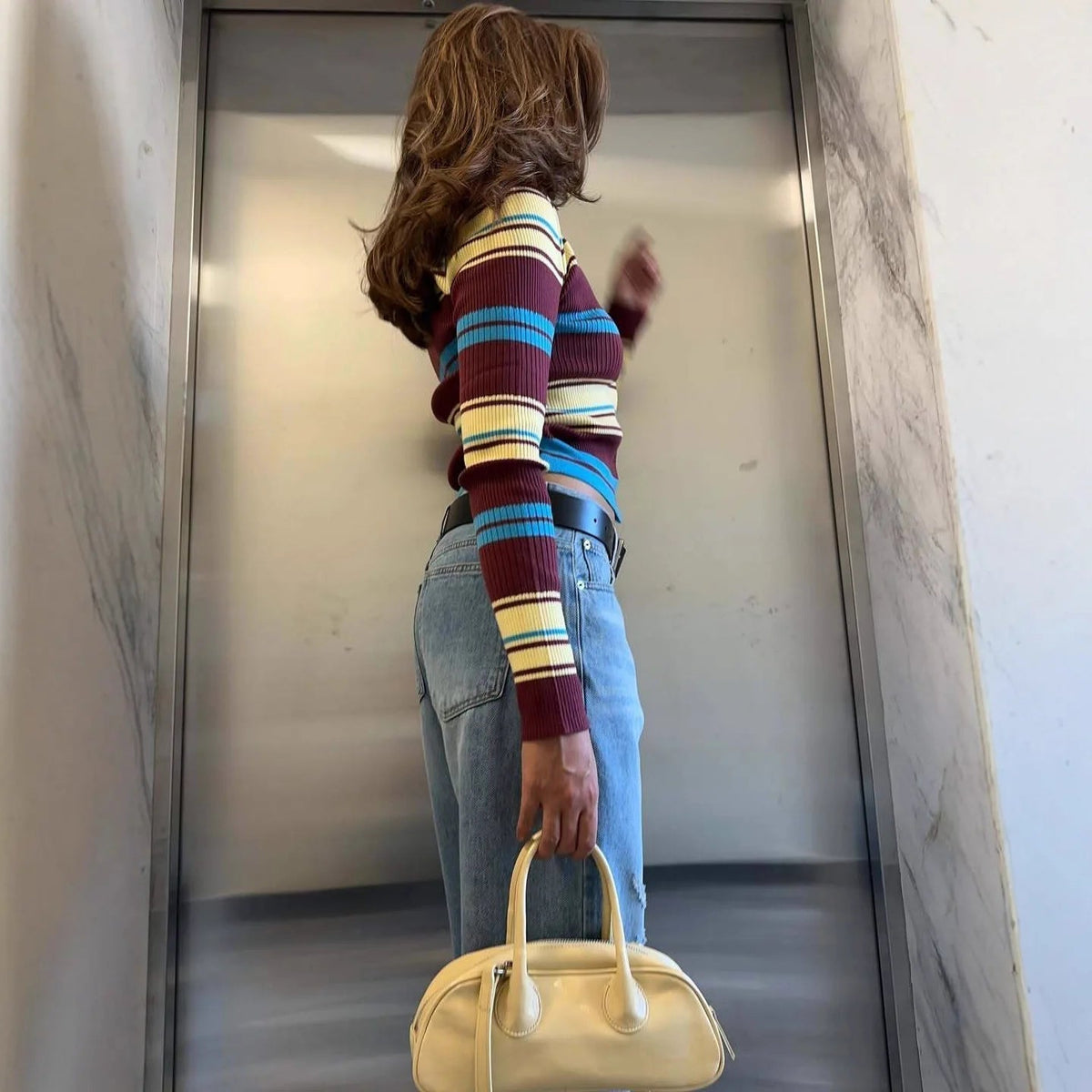 Estelle - Women's Knit Stripe Sweater - photo 3