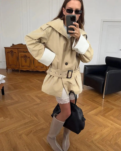 Wilhelmina - Women's Relaxed Ruching Jacket - photo 5