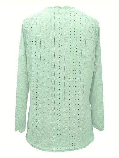 Sylvie - Women's Long Lace-Sleeve Blouse - photo 25