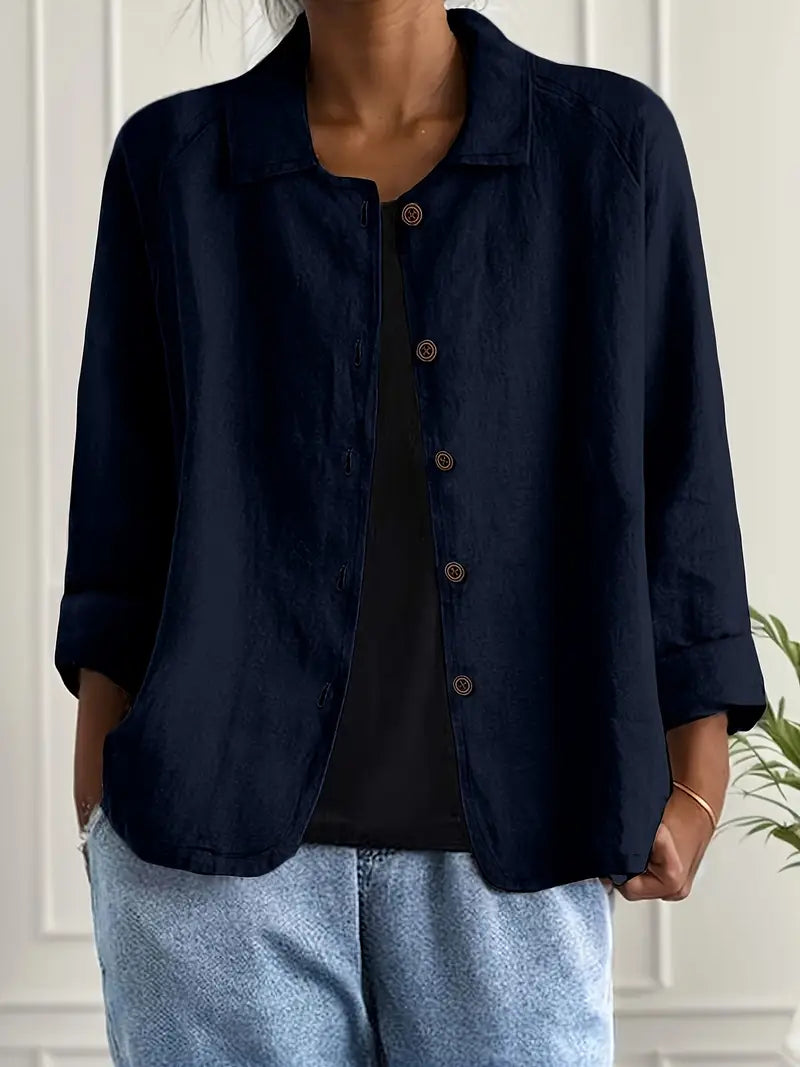 Ottilie - Women's Linen Linen-Look Top - photo 12