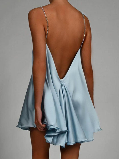 Millie - Women's Satin Mini Dress - photo 18