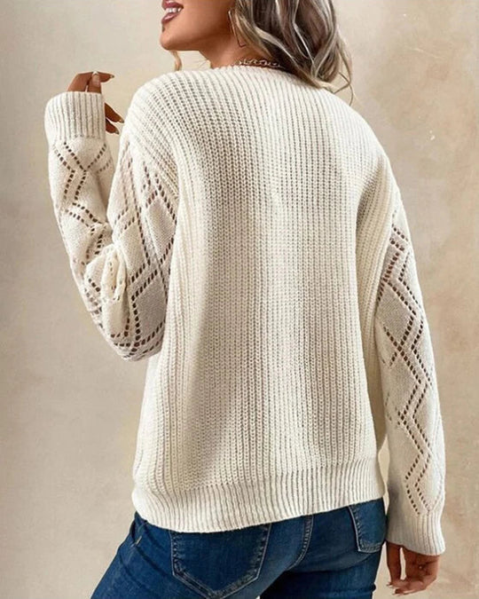 Magdalena - Women's V-neck Medium Sweater - photo 3