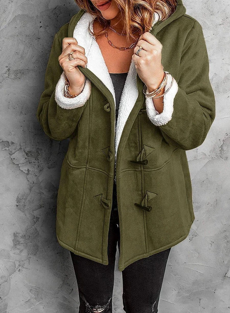 Clemence - Women's Fleece Hooded Coat - photo 9