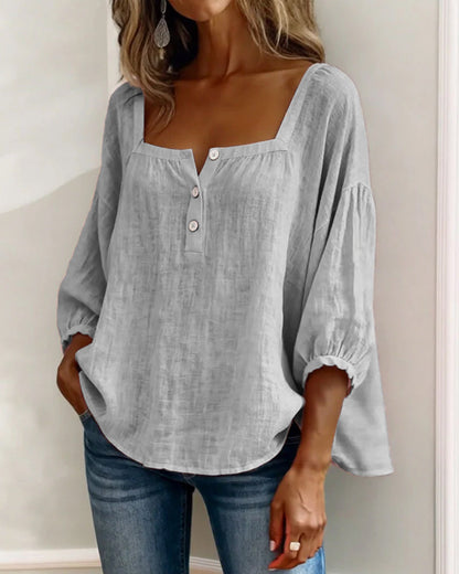 Saskia - Women's Square Ruffle Blouse - photo 19