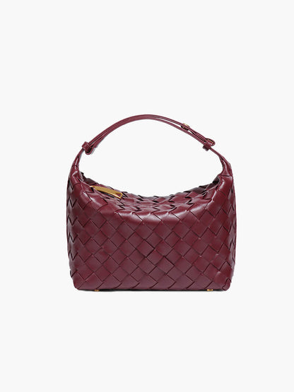 Rebecca - Women's Mini Woven Faux Leather Bag - photo 2