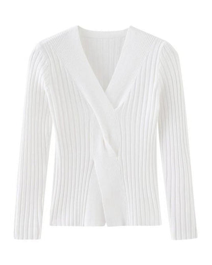 Danica - Women's Medium Twist-Front Sweater - photo 4