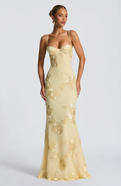 Aurelie - Women's Sheath Maxi Fitted Dress - photo 10