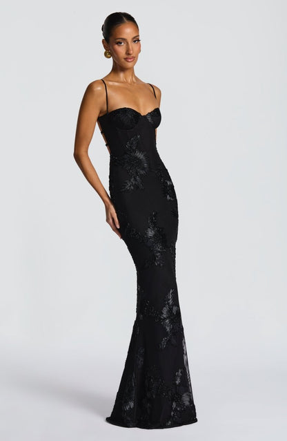 Aurelie - Women's Sheath Maxi Fitted Dress - photo 3