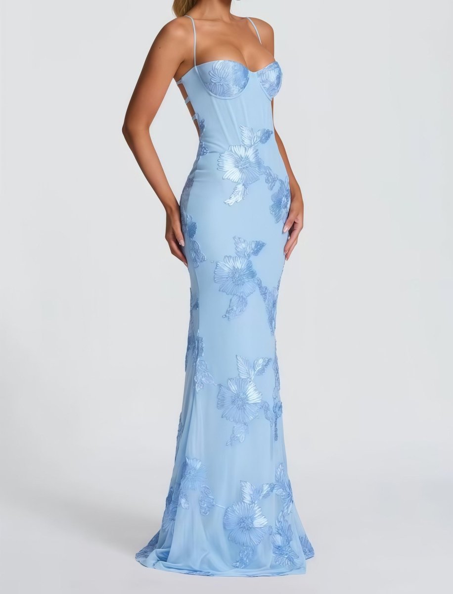 Aurelie - Women's Sheath Maxi Fitted Dress - photo 11