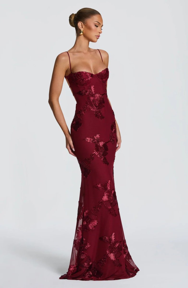 Aurelie - Women's Sheath Maxi Fitted Dress - photo 6