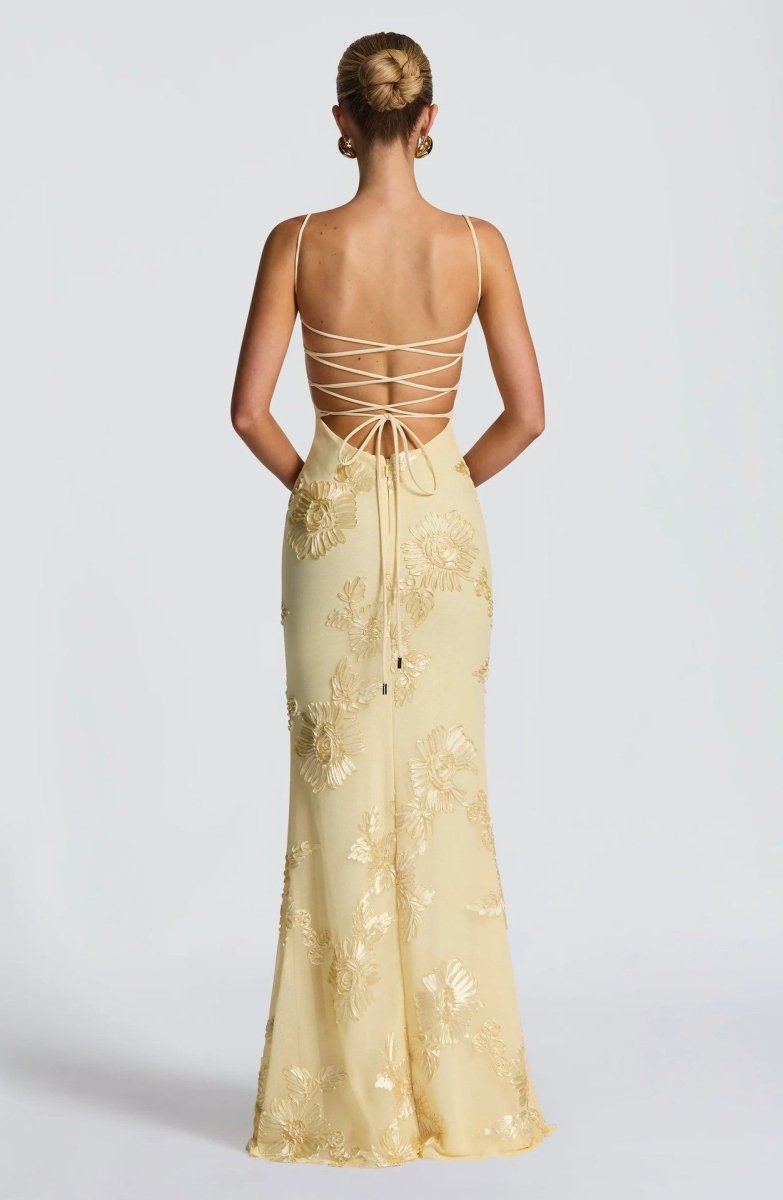 Aurelie - Women's Sheath Maxi Fitted Dress - photo 9