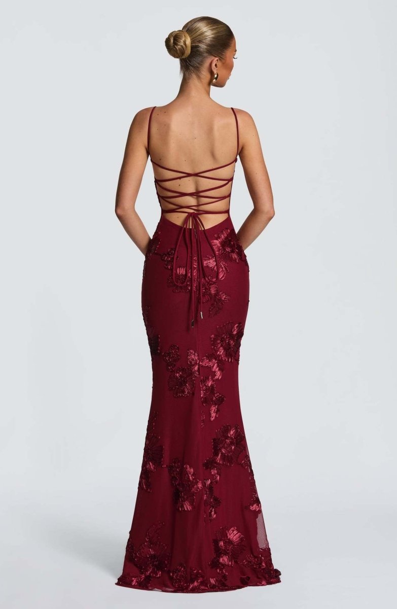 Aurelie - Women's Sheath Maxi Fitted Dress - photo 7