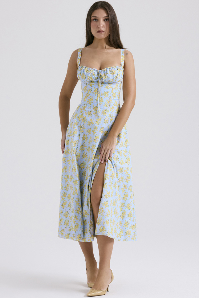 Delia - Women's A-line Midi Dress - photo 3