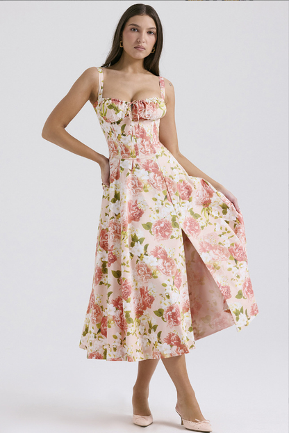 Delia - Women's A-line Midi Dress - photo 1