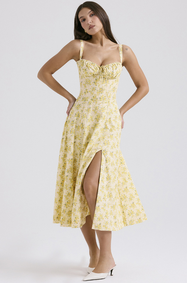 Delia - Women's A-line Midi Dress - photo 2
