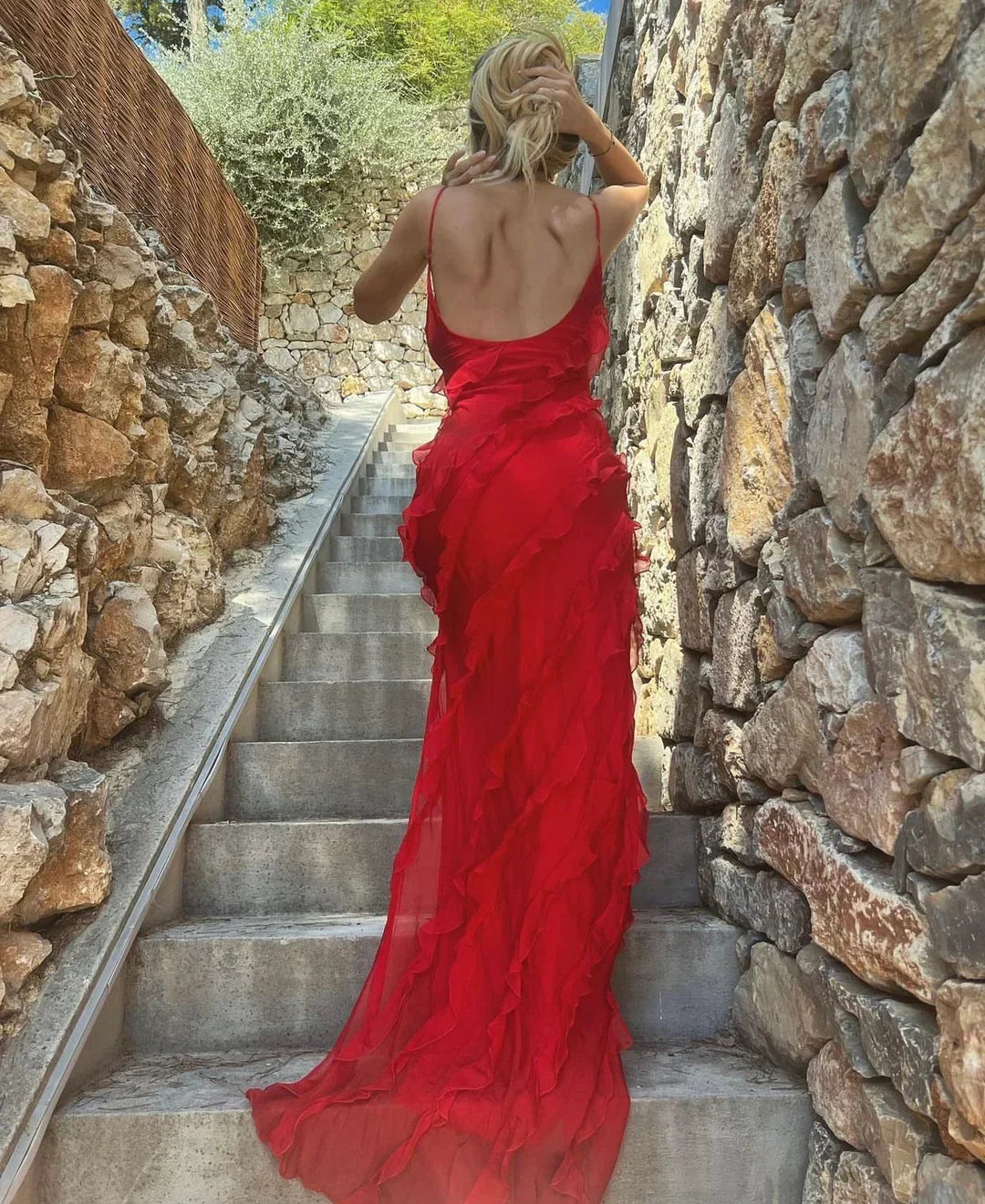 Fenna - Women's Ruffle Maxi Dress - photo 8