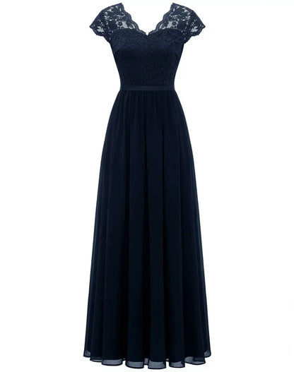 Saskia - Women's Fitted Maxi Dress - photo 10