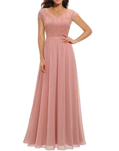 Saskia - Women's Fitted Maxi Dress - photo 6