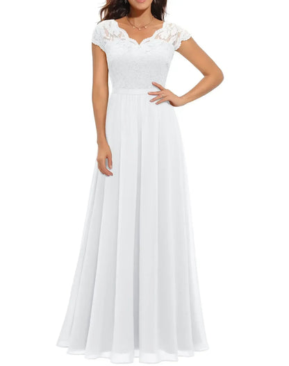 Saskia - Women's Fitted Maxi Dress - photo 8