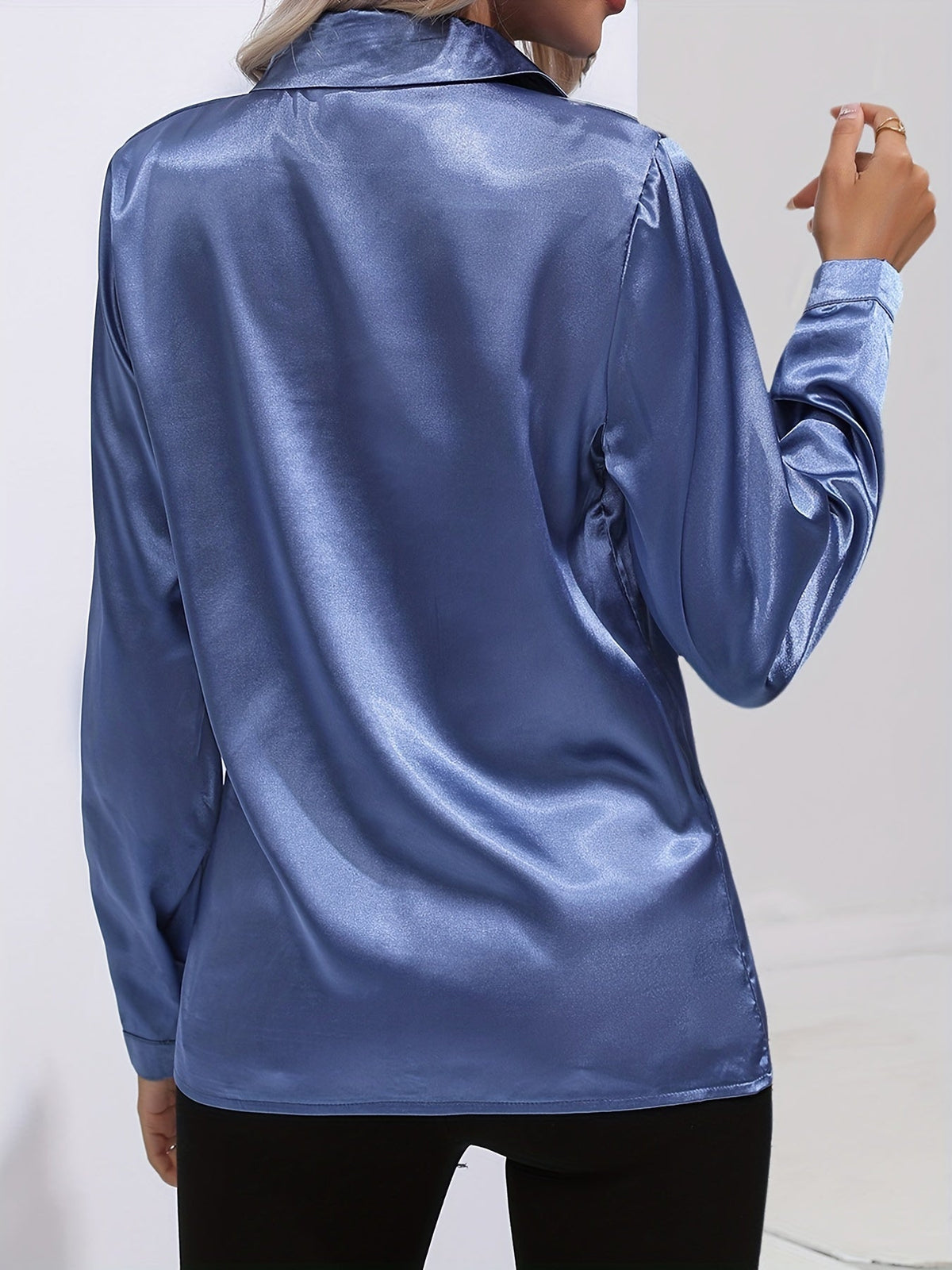 Imogen - Women's Satin Blouse - photo 2