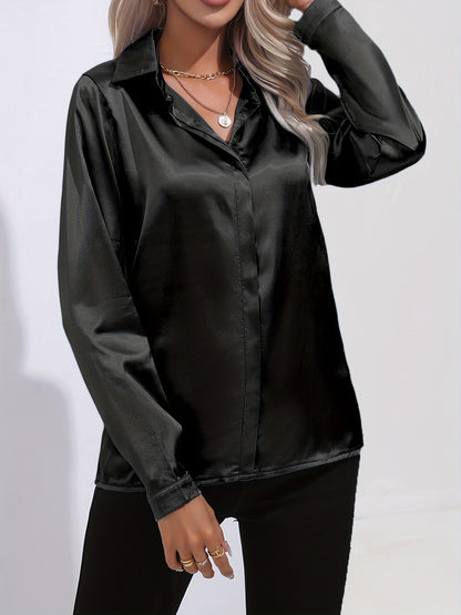 Imogen - Women's Satin Blouse - photo 4