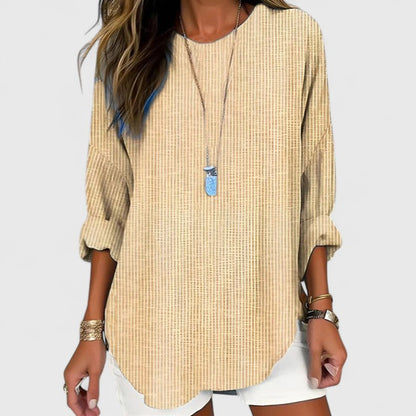 Dagny - Women's Striped Relaxed Blouse - photo 1