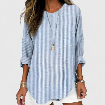 Dagny - Women's Striped Relaxed Blouse - photo 2