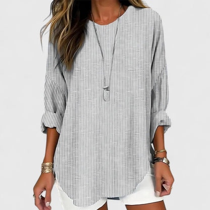 Dagny - Women's Striped Relaxed Blouse - photo 3