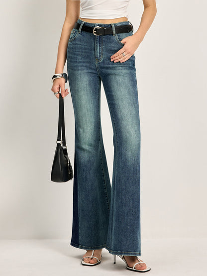 Fleur - Women's Two-Tone Bootcut Jeans - photo 3