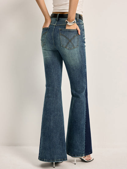 Fleur - Women's Two-Tone Bootcut Jeans - photo 4