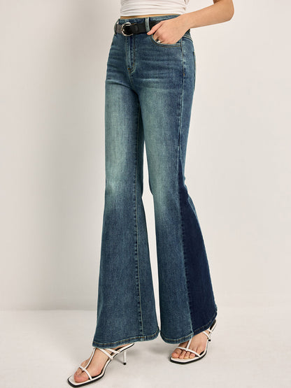 Fleur - Women's Two-Tone Bootcut Jeans - photo 5