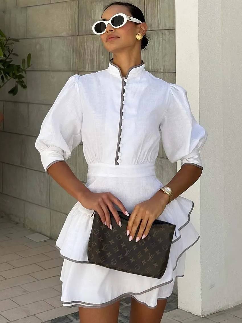Thea - Women's Mini Patchwork Dress - photo 3