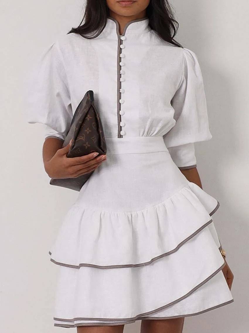 Thea - Women's Mini Patchwork Dress - photo 5