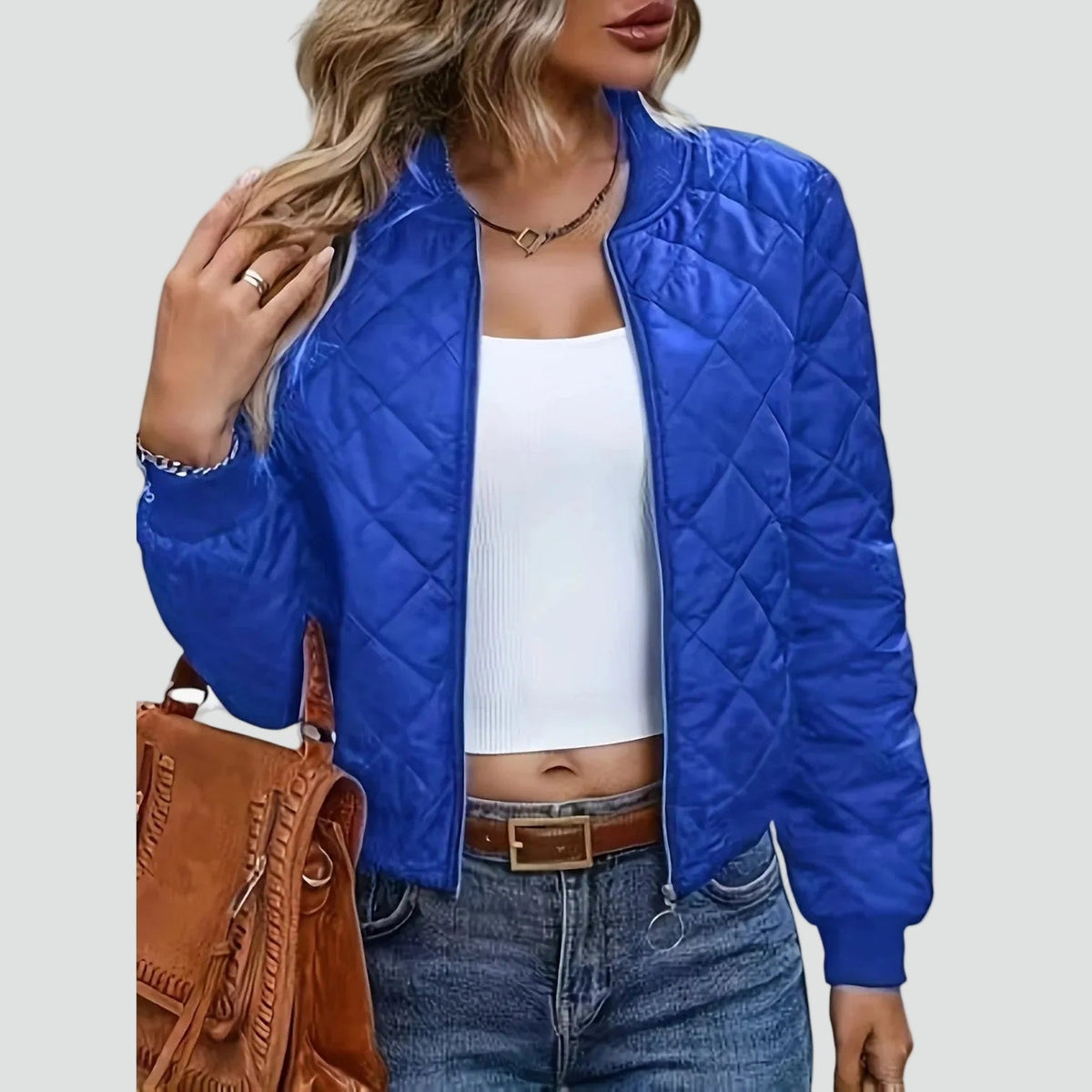 Verity - Women's Bomber Quilted Jacket - photo 2