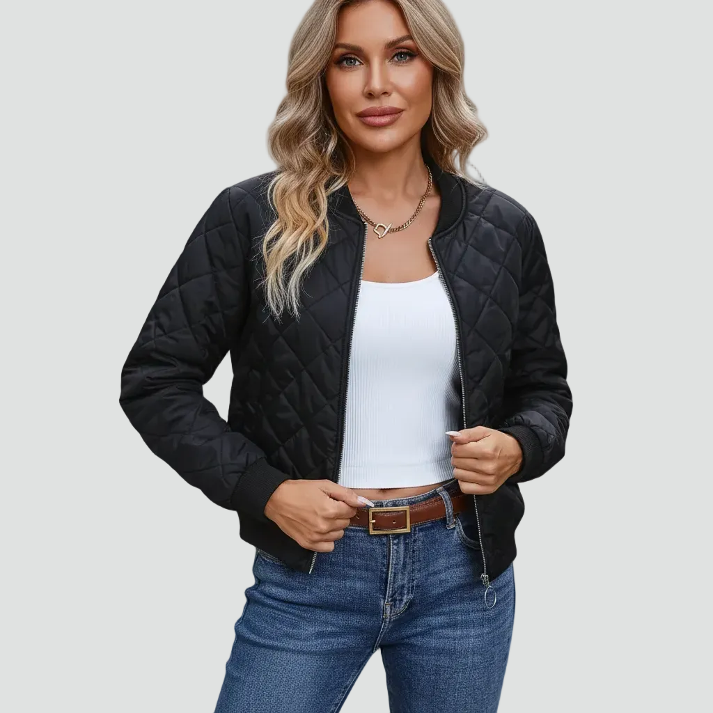 Verity - Women's Bomber Quilted Jacket - photo 3