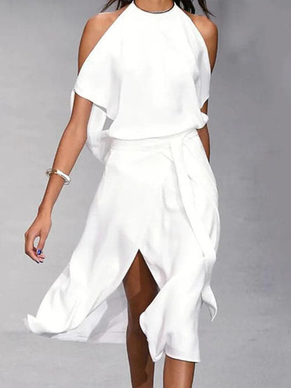 Ulrike - Women's Midi Fluid Dress - photo 3