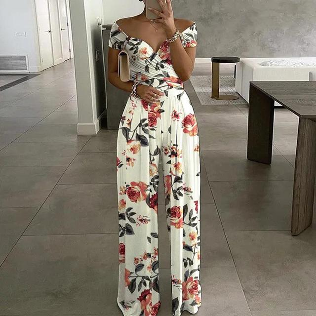 Wilhelmina - Women's Printed Jumpsuit Outfit Set - photo 1